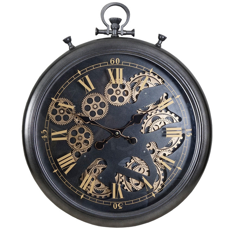 Horloge murale Maxi Gousset - noir ou doré