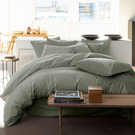 linge de lit en lin lavé