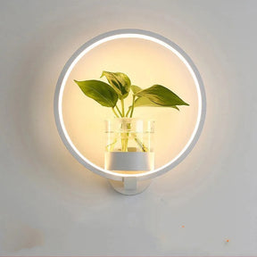 Lampe décorative avec plante