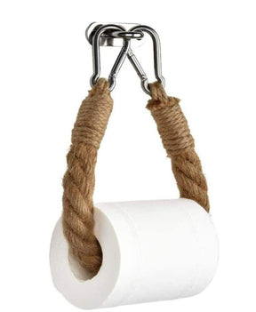 porte papier toilette en corde avec attache