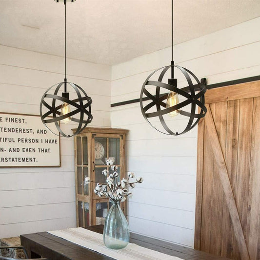 suspension en acier noir