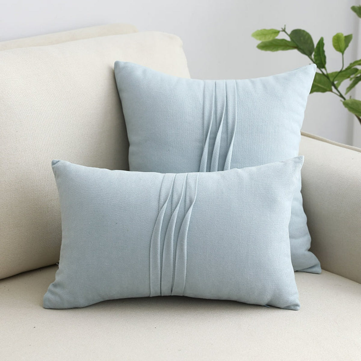 housse de coussin Flyn bleu ciel