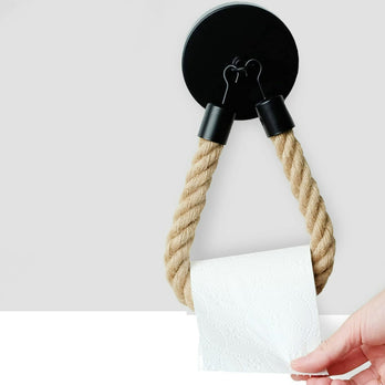 porte papier toilette en corde 