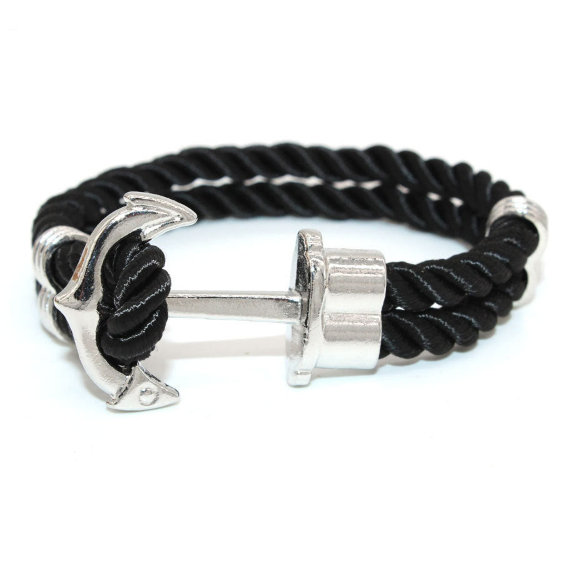 bracelet ancre noir