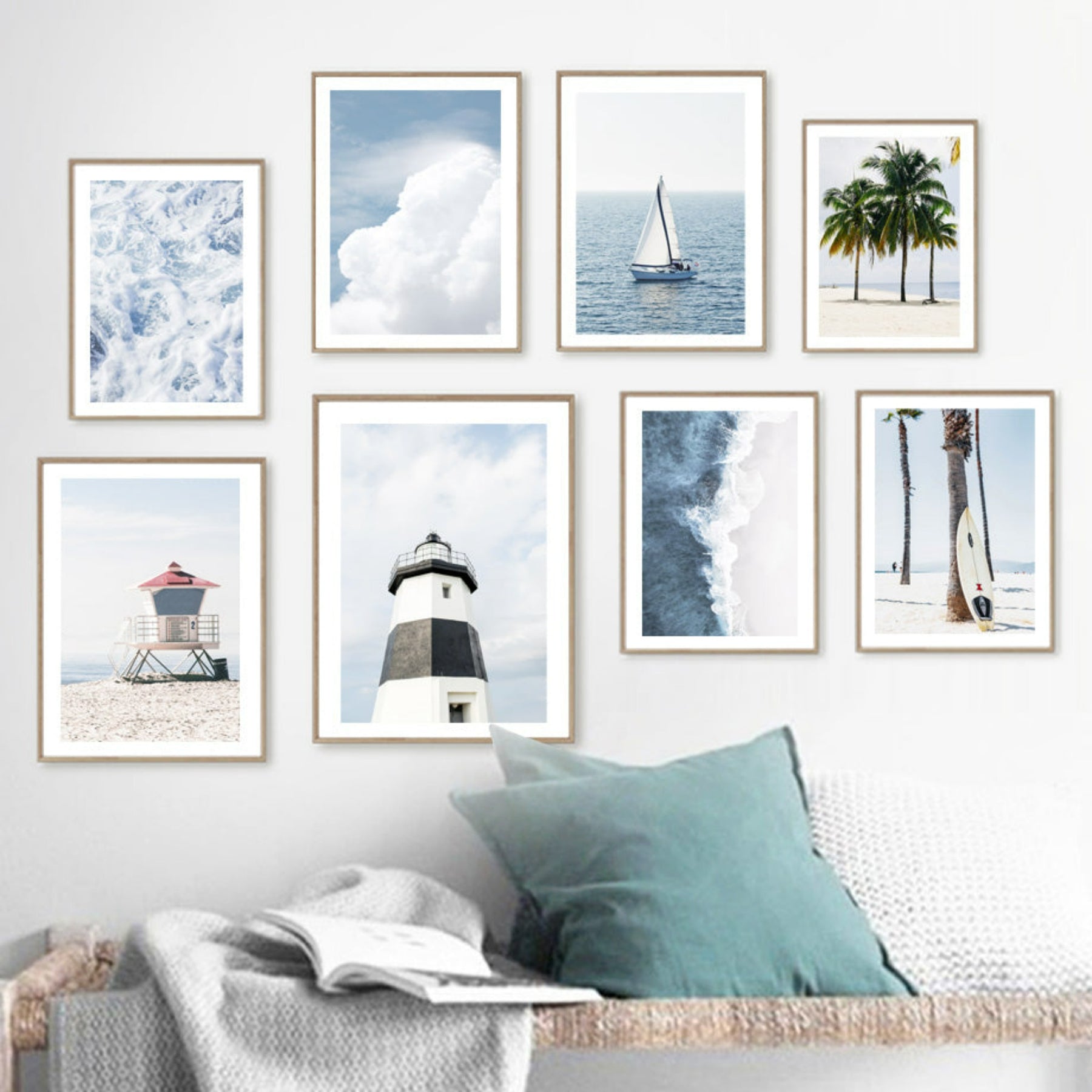 affiche collection bleu phare