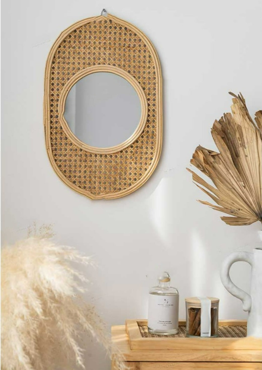 miroir ovale 