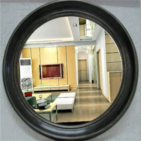 miroir rond noir