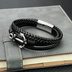 Bracelet multi rangs pour homme - Anchor