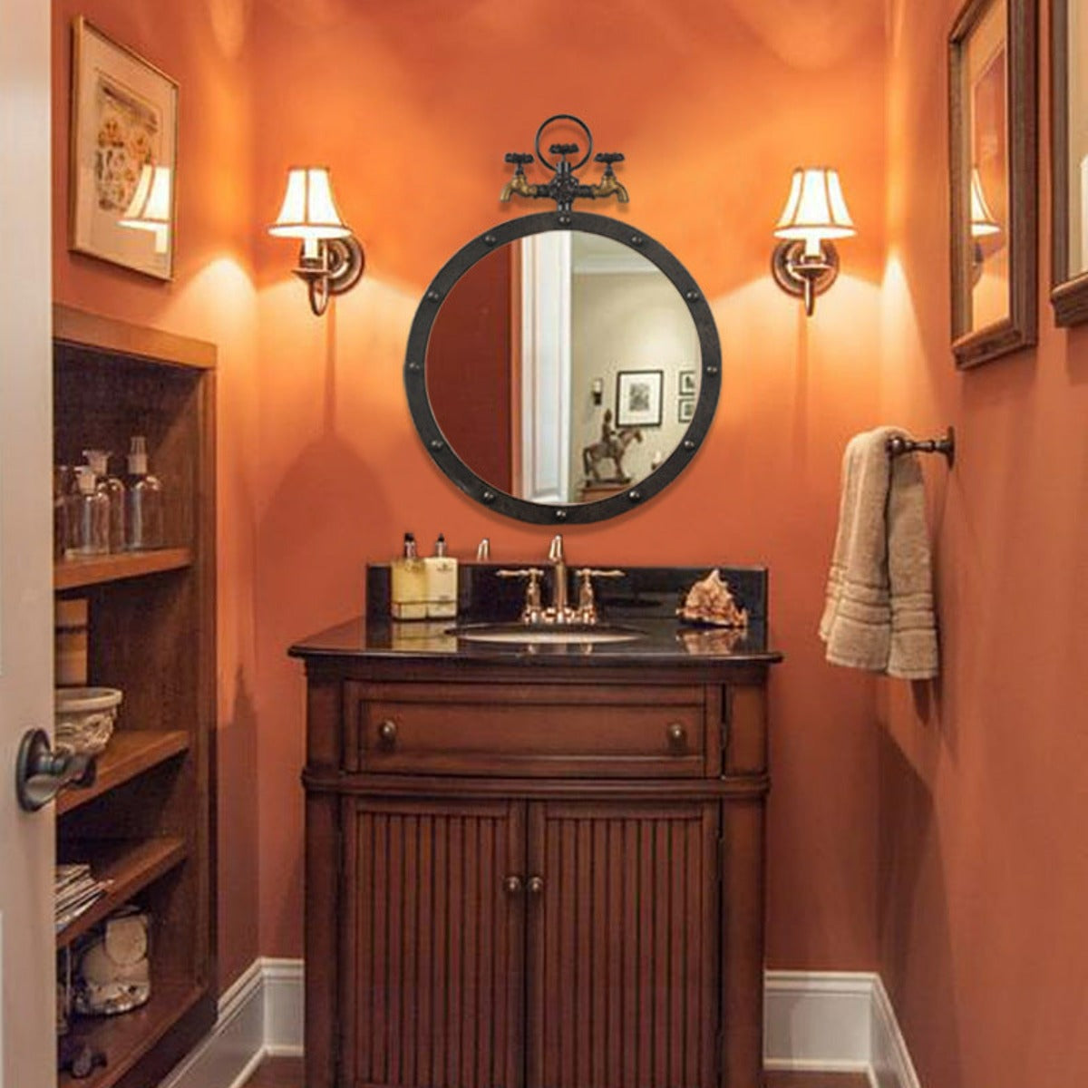 miroir fer forgé