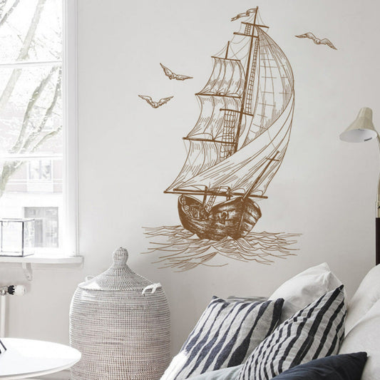 sticker mural Voilier Nautique