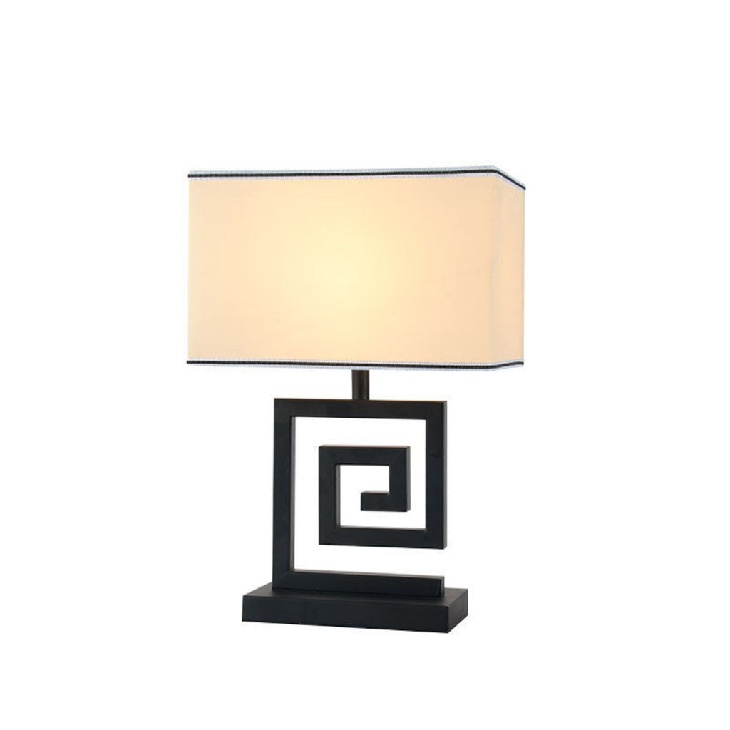 lampe à poser noir en métal