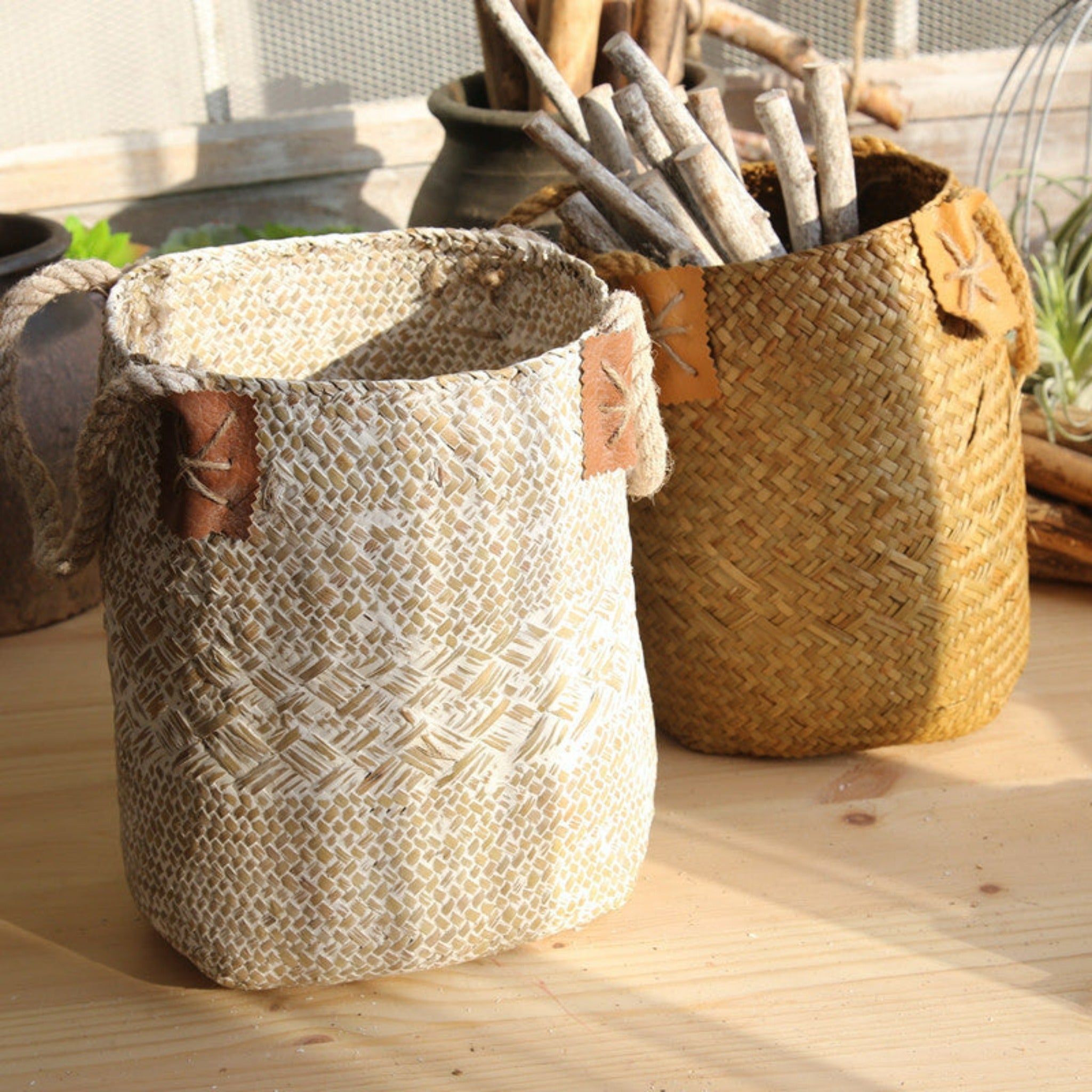 panier en jonc de mer