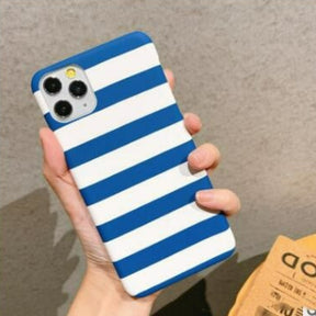 coque iphone bleu et blanc