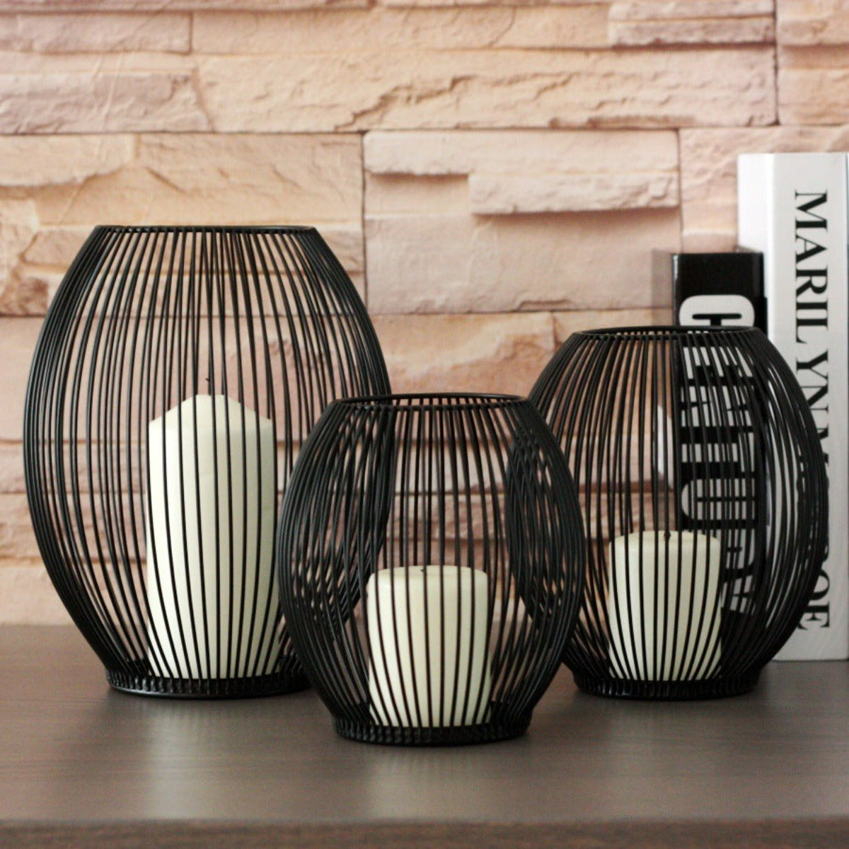 bougeoir Cage en decoration