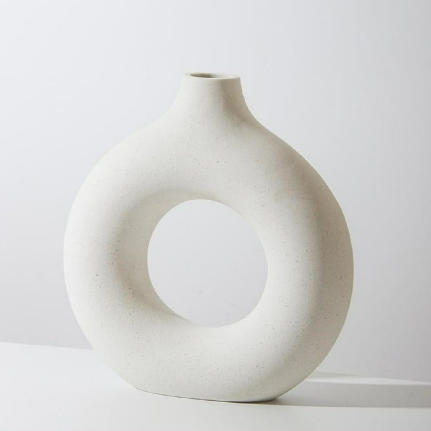 vase round blanc