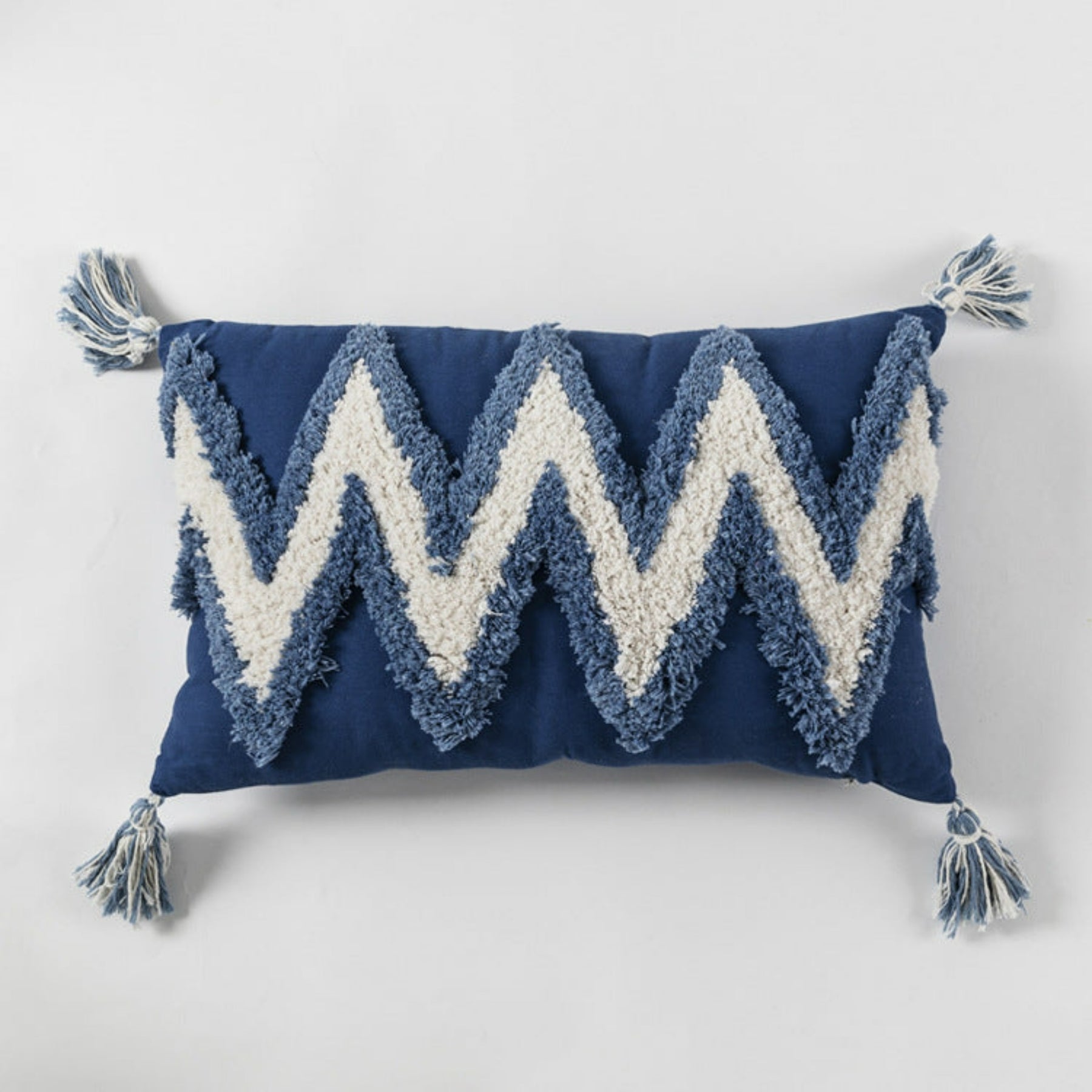 coussin 30x50 bleu