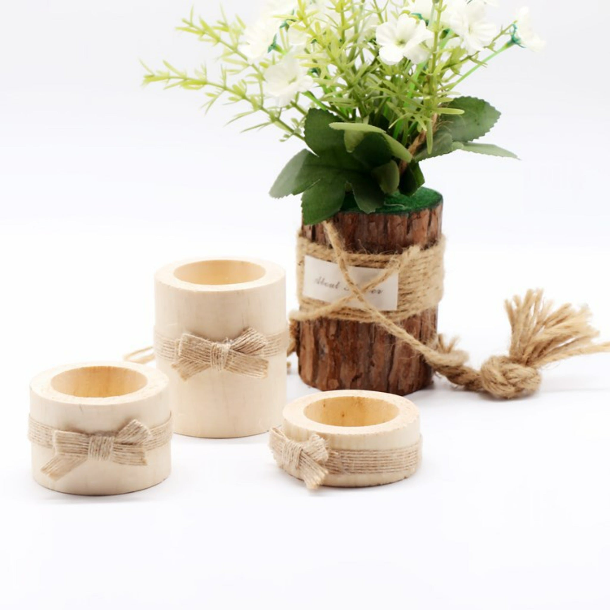 bougeoir en bois
