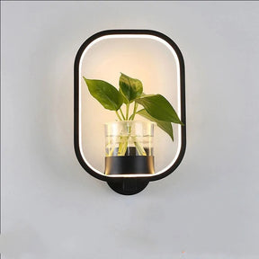 Lampe décorative avec plante