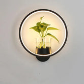 Lampe décorative avec plante