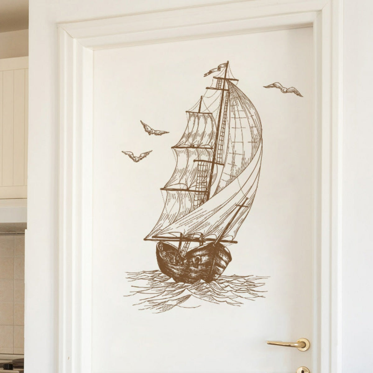 sticker pour decorer porte