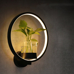 Lampe décorative avec plante