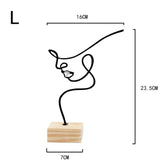 dimensions décoration en métal line art