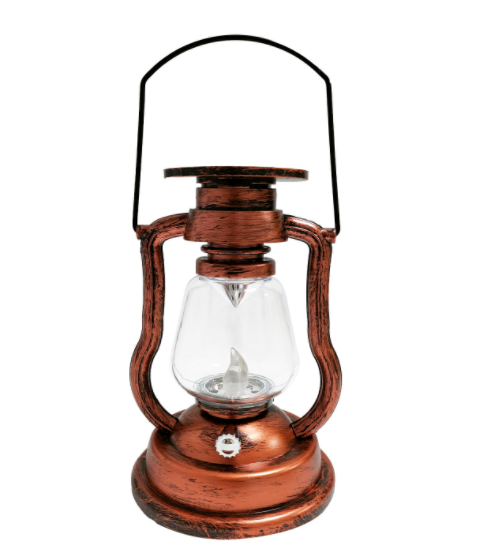 lampe à petrole cuivré