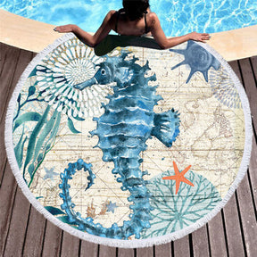 Serviette de plage ronde - Sea Creature