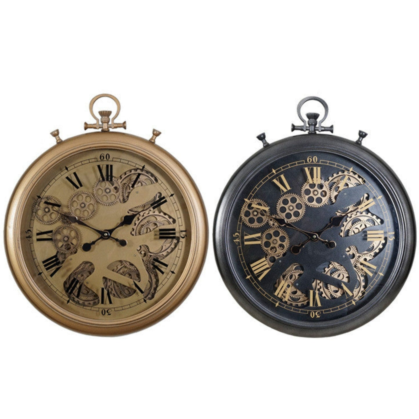 horloge à gousset doré ou noir