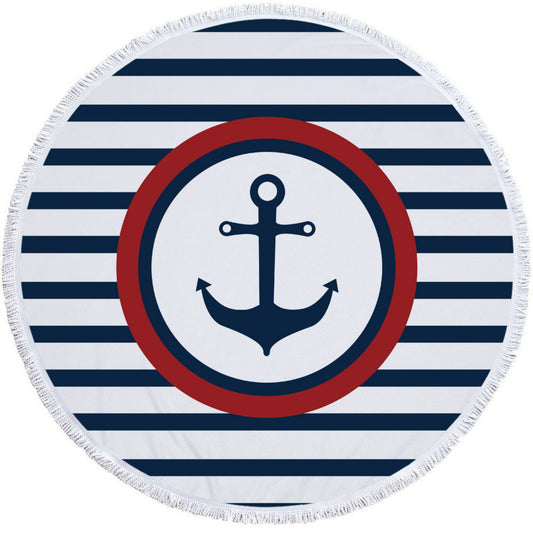 serviette de plage ronde Boat