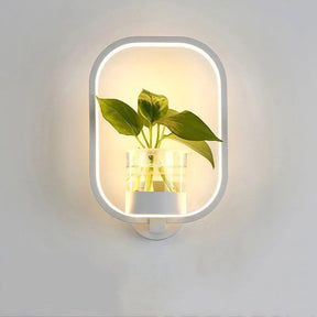 Lampe décorative avec plante