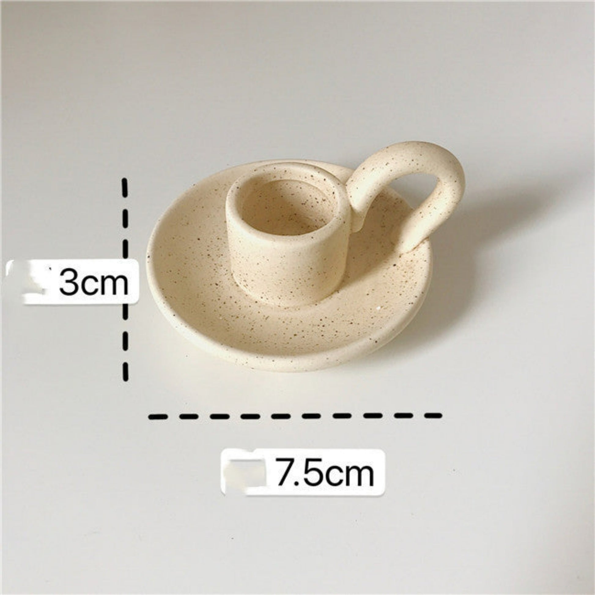 petit bougeoir beige