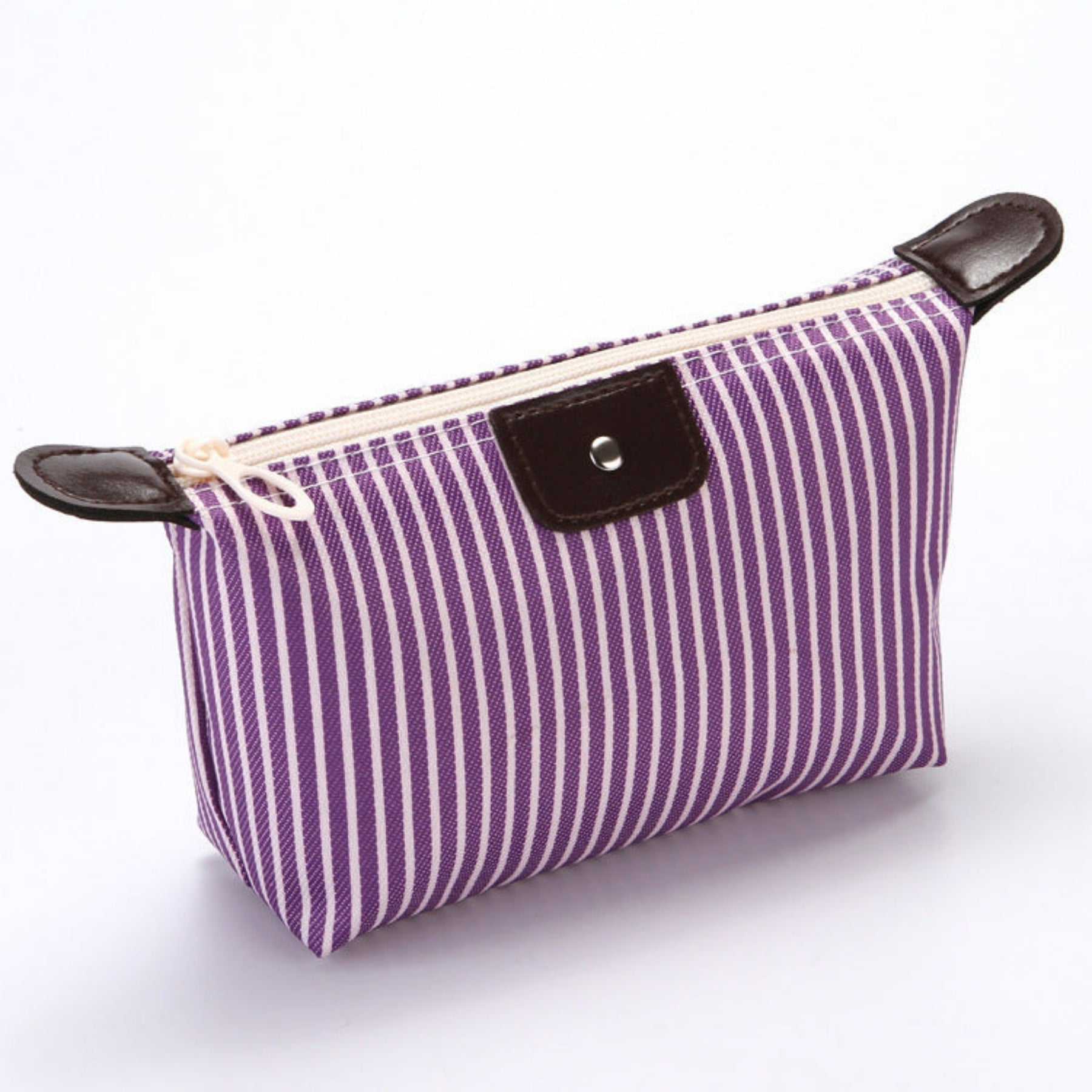 trousse rayé violette