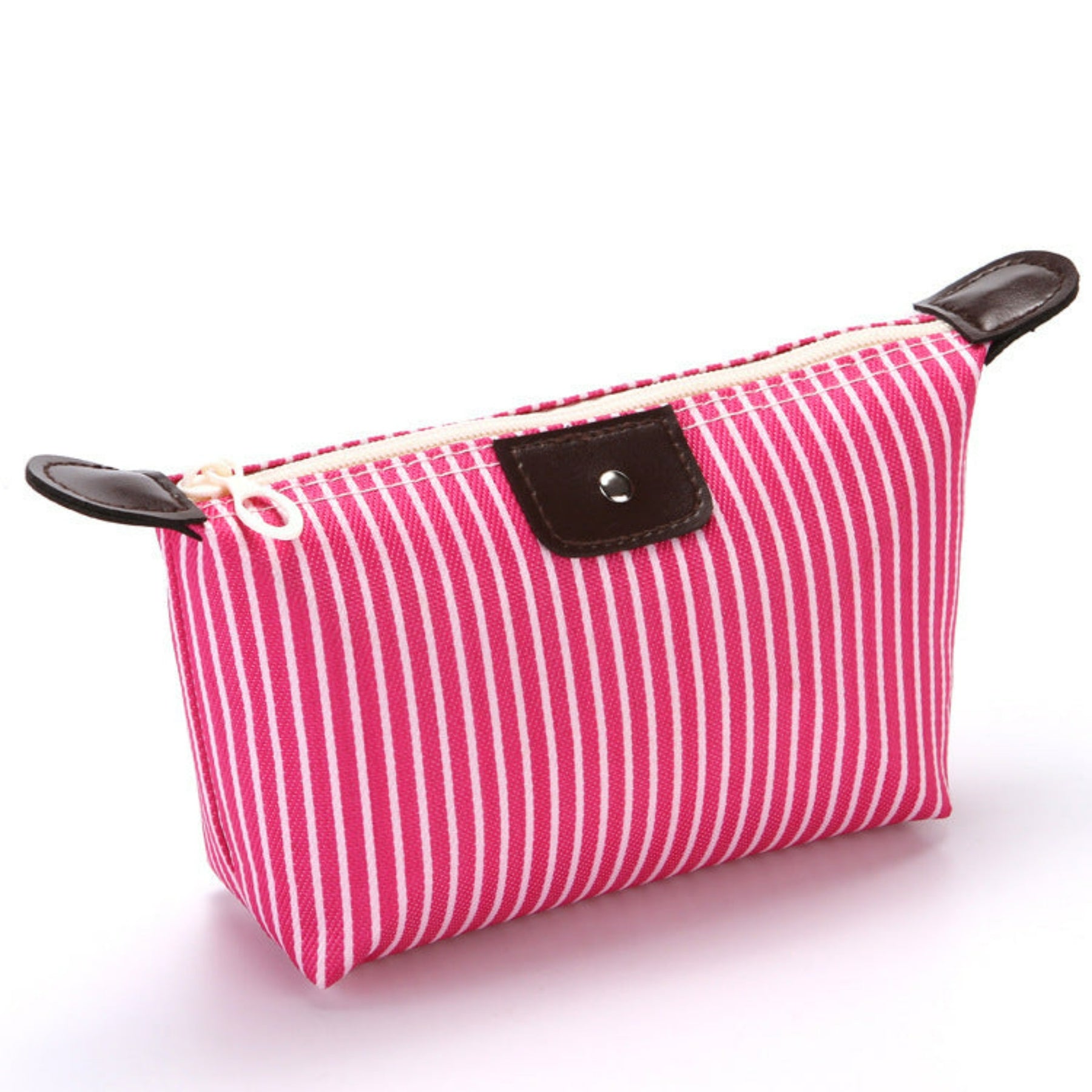 trousse rayé rose