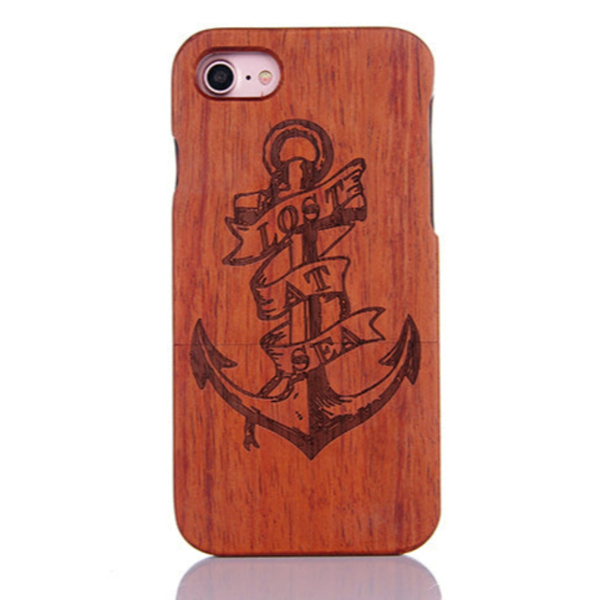 coque en bois iphone avec ancre