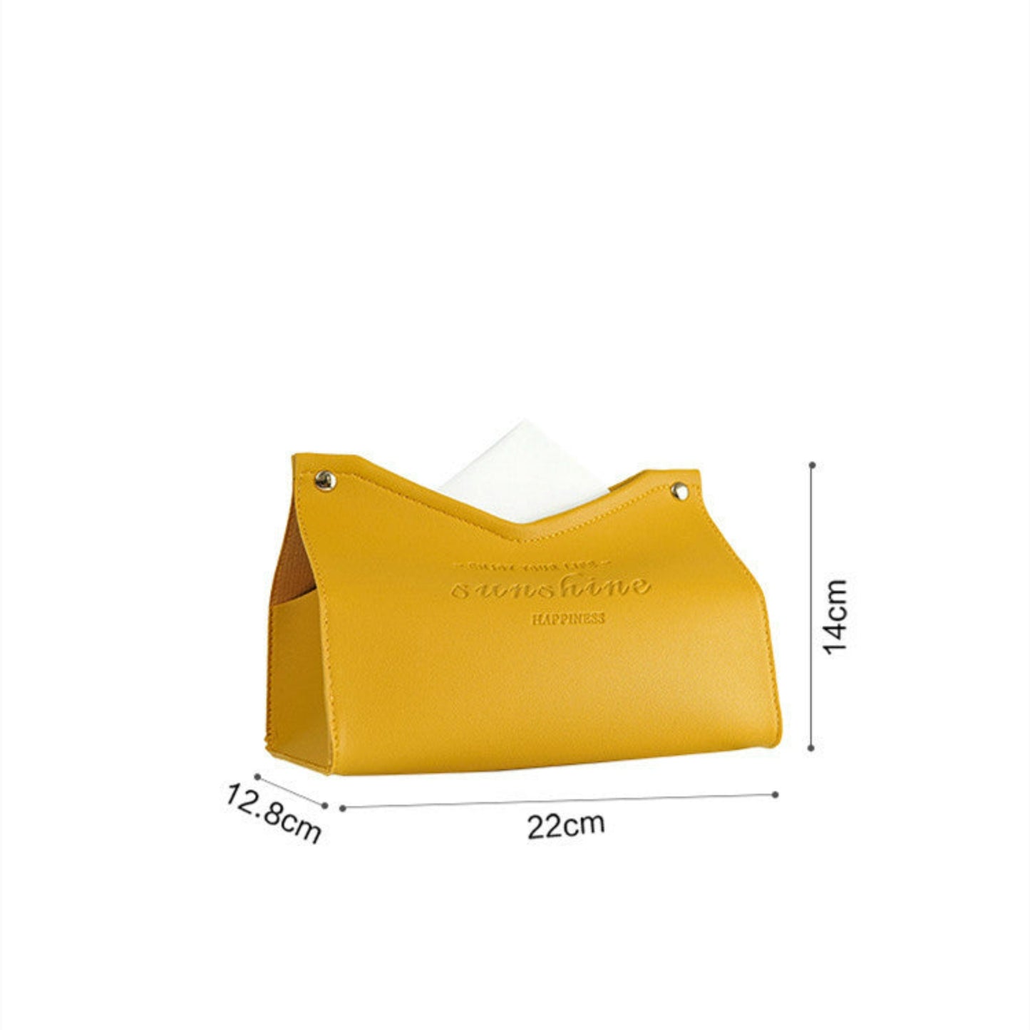 boîte a mouchoir jaune dimensions