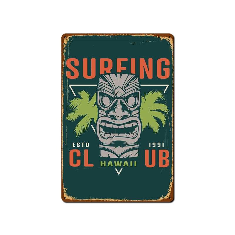 Plaque Retro Tiki