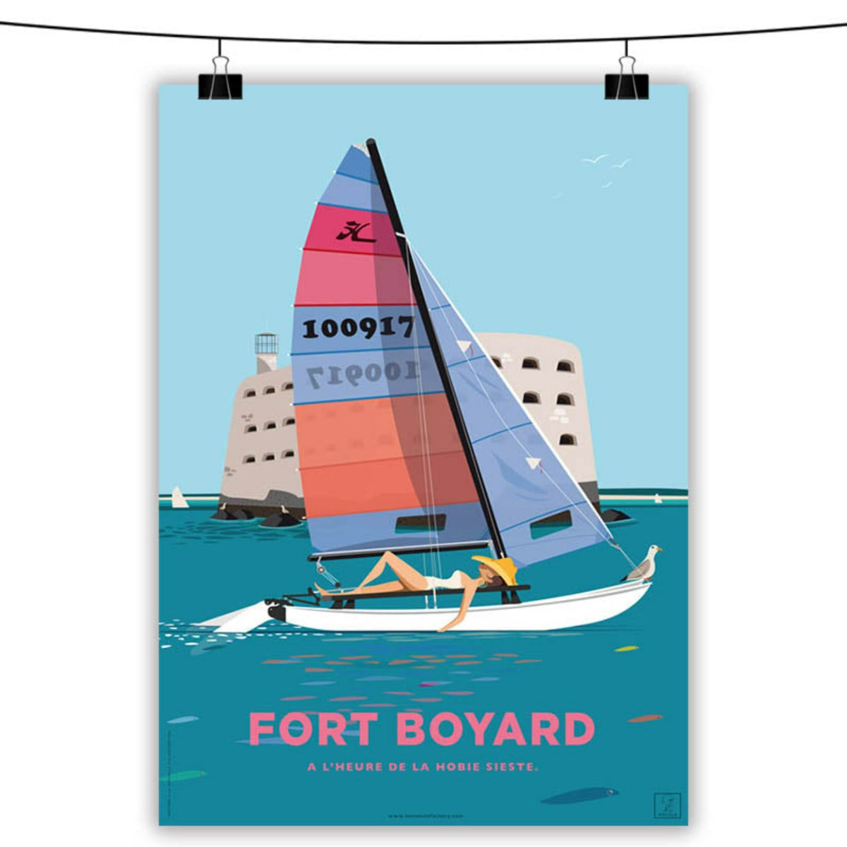 peinture vintage Fort boyard