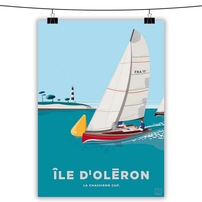 Peinture sur toile vintage - La Rochelle ou Ile de Ré