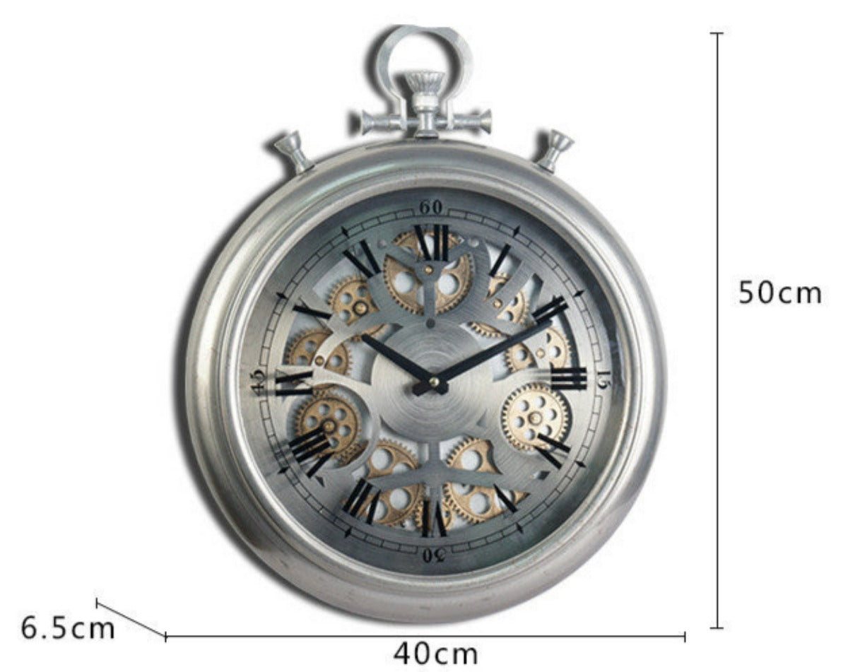 Horloge murale Gousset Silver