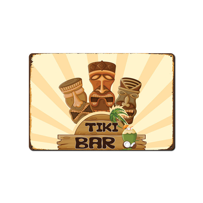 Plaque Retro Tiki