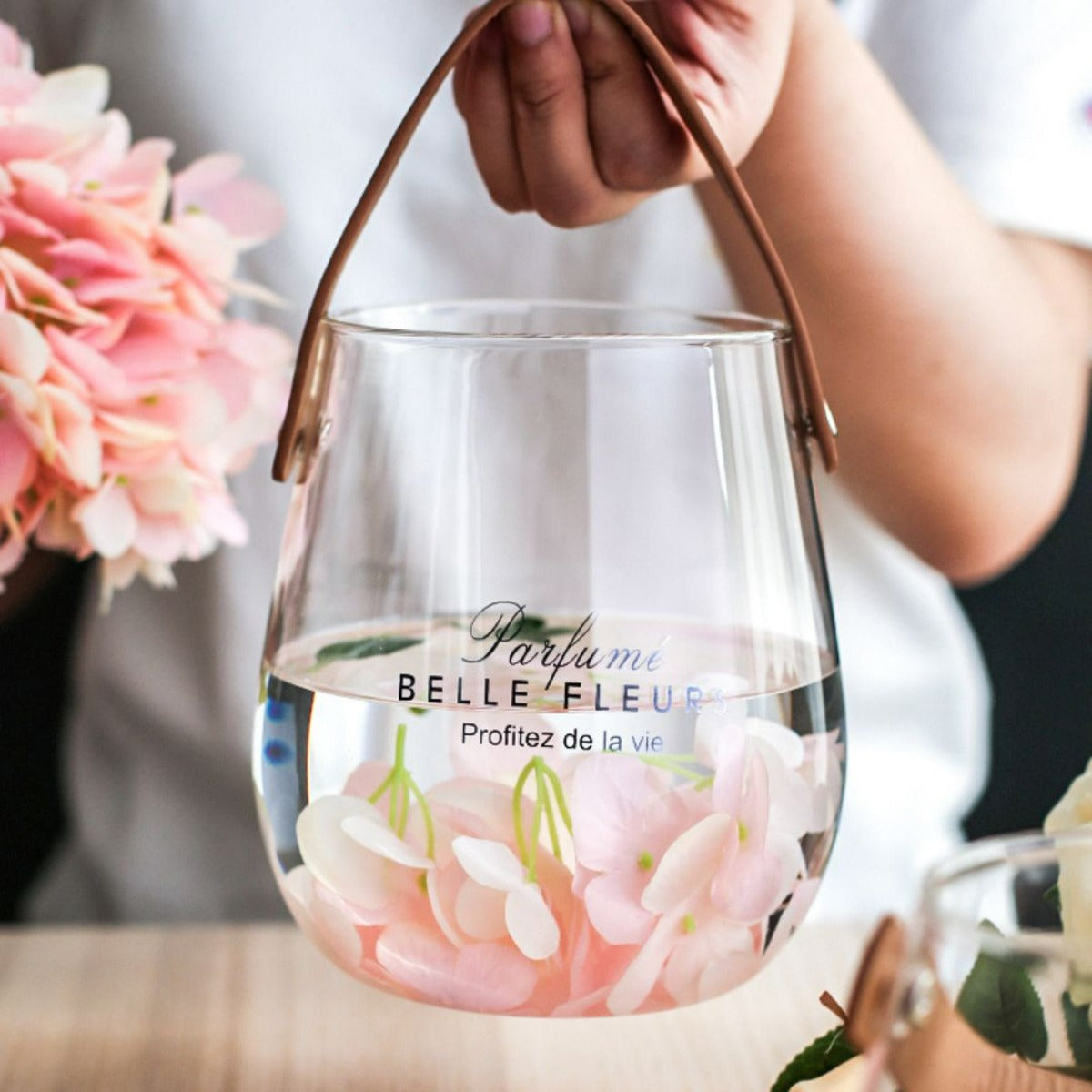 Vase en verre Belle fleurs